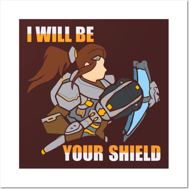 I will be your shield Brigitte Overwatch Wall Art by BijouBljou